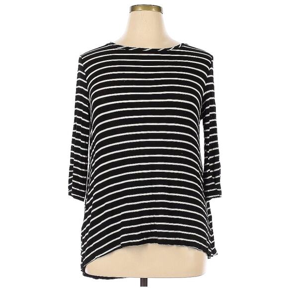 Miladys Long Sleeve Top With Slit Back Lace Trim Size 14 - Picture 1 of 3